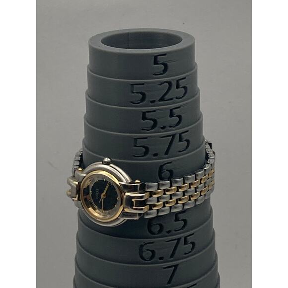 VTG Guess Women's Watch 25mm Black with Gold and Silver Tones - New Battery - Picture 6 of 6